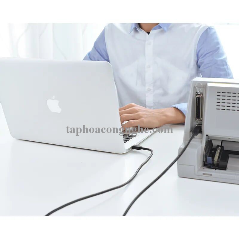 Ugreen 10362 15M màu Đen Cáp USB 2.0 sang USB B máy in có chip khuếch đại US122 30010362